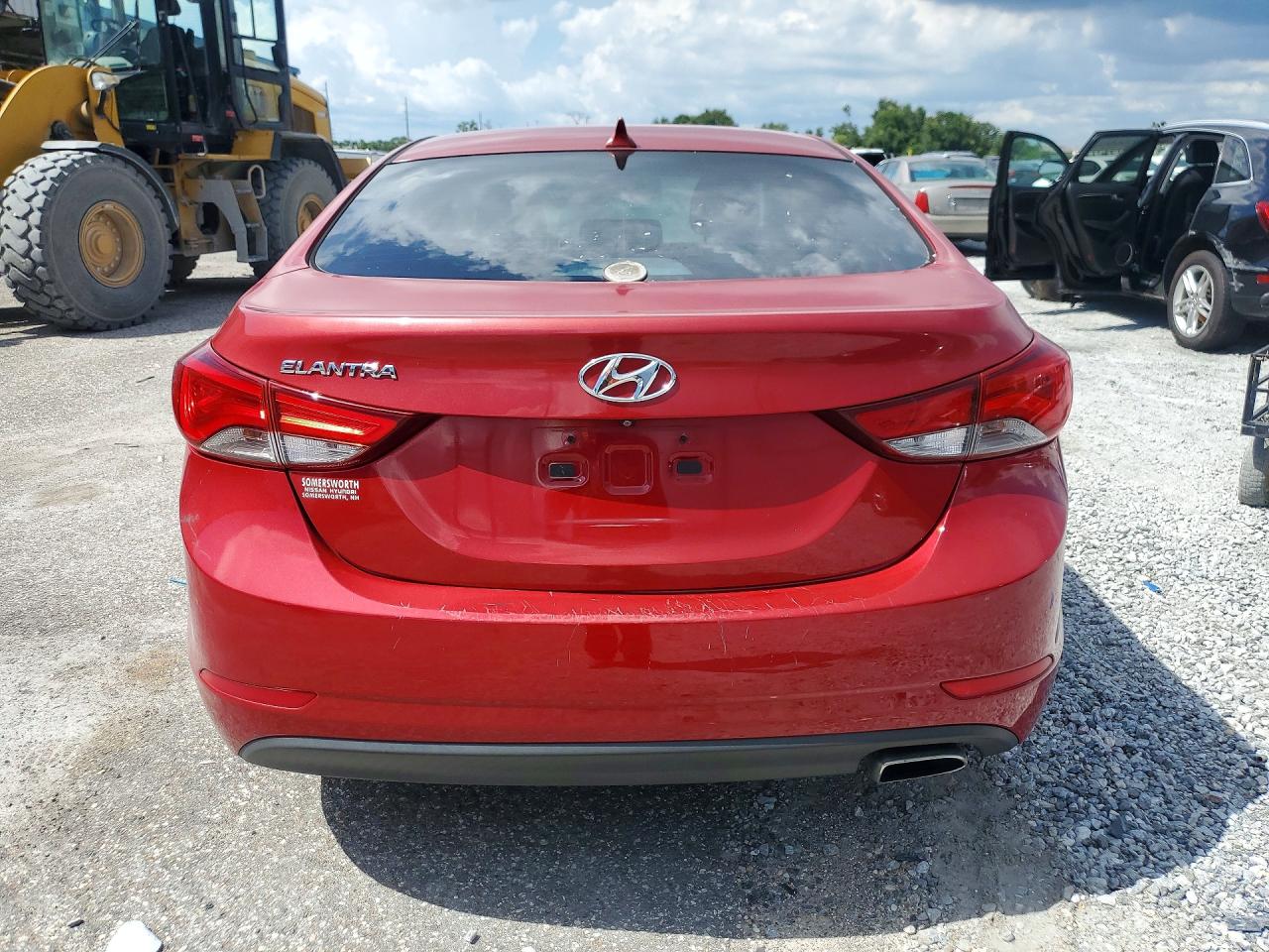 2014 Hyundai Elantra Sport Red vin: KMHDH4AH9EU174313