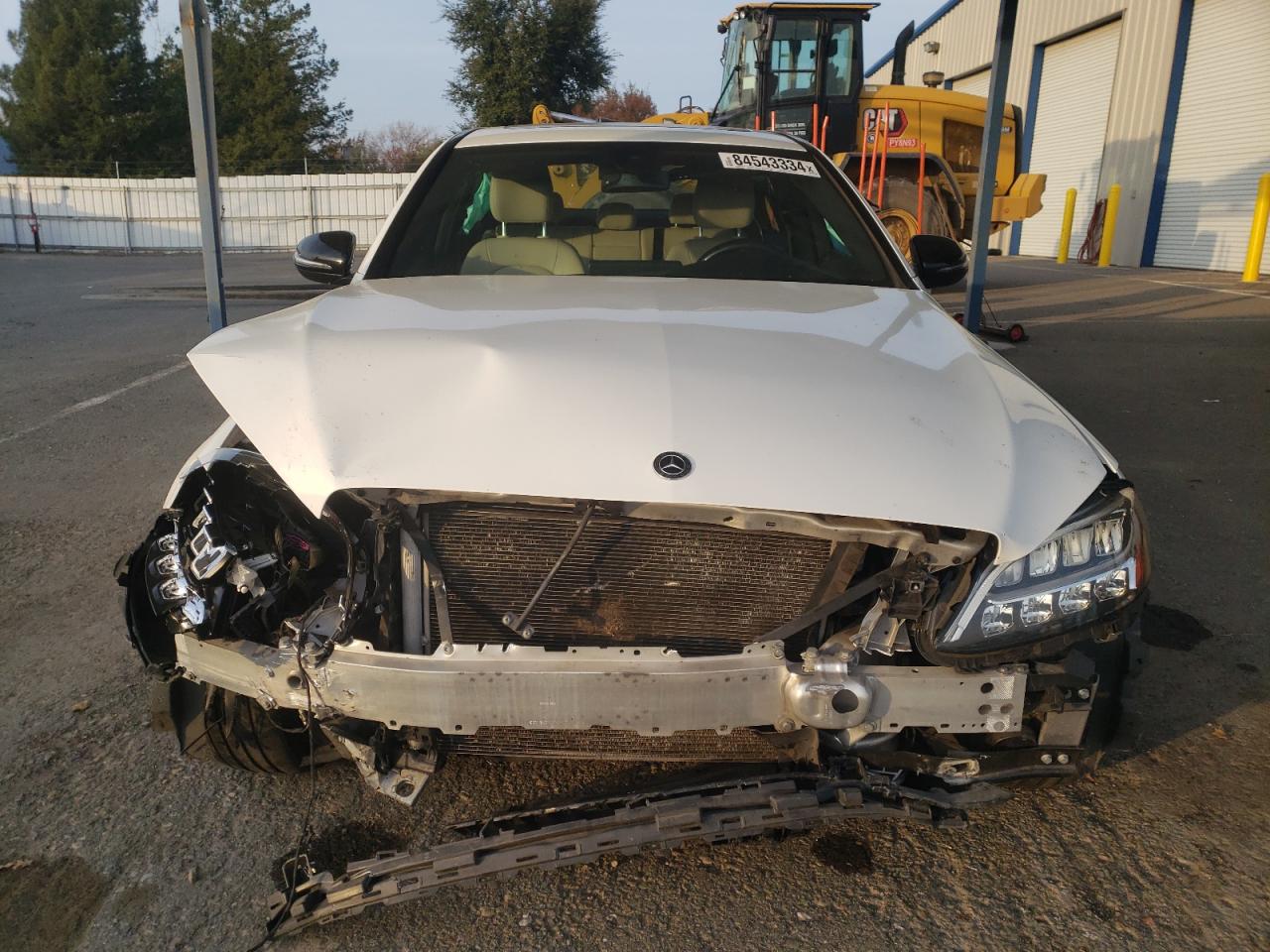 2019 Mercedes-benz C 300 White vin: 55SWF8DB0KU300790