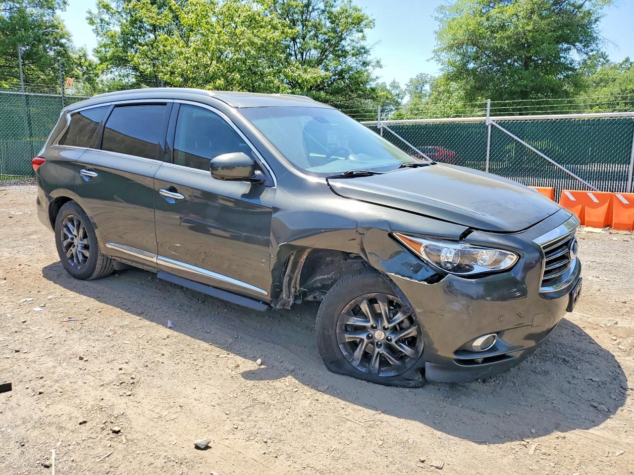 2014 Infiniti Qx60 Base Gray vin: 5N1AL0MM6EC532394