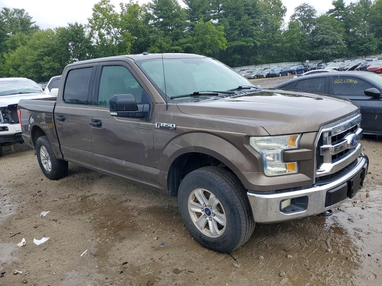 2015 Ford F150 Supercrew Brown vin: 1FTEW1E81FFC89095
