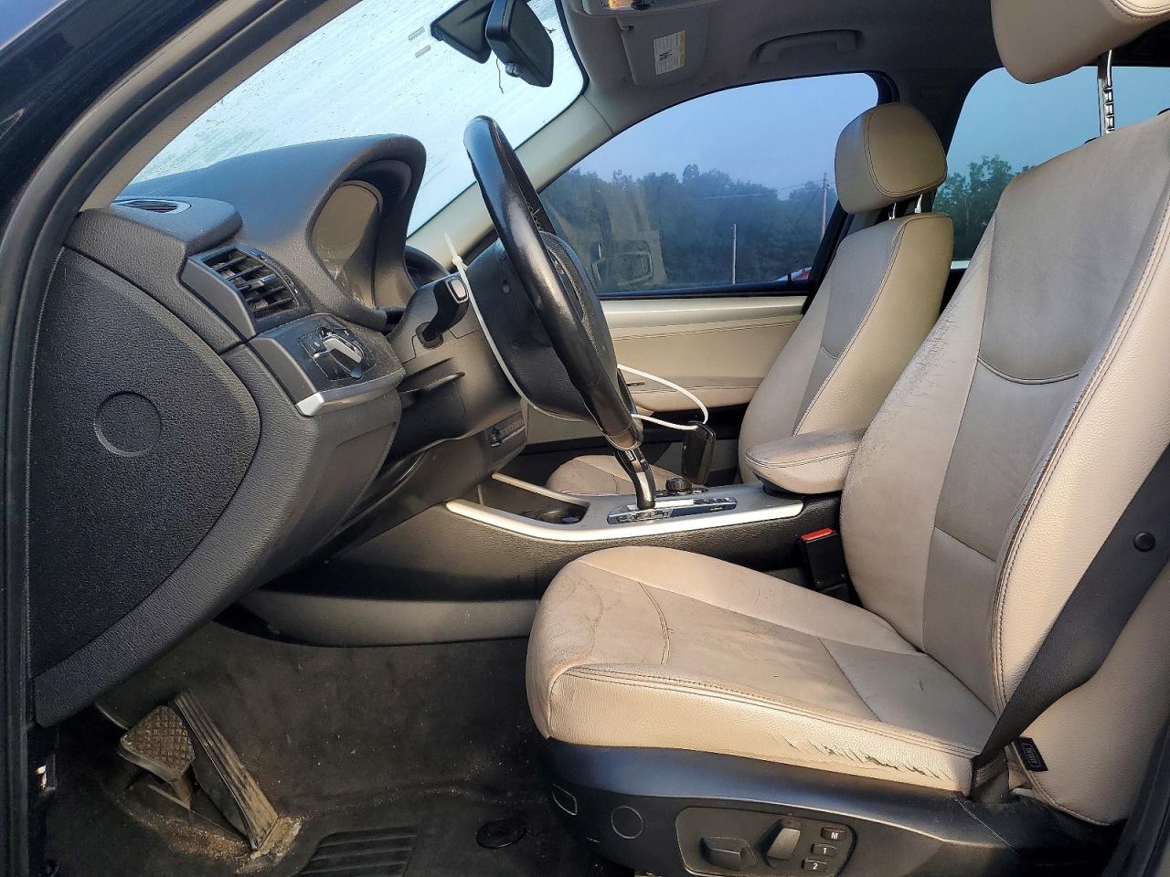 2013 Bmw X3 Xdrive28i Black vin: 5UXWX9C57D0A19234