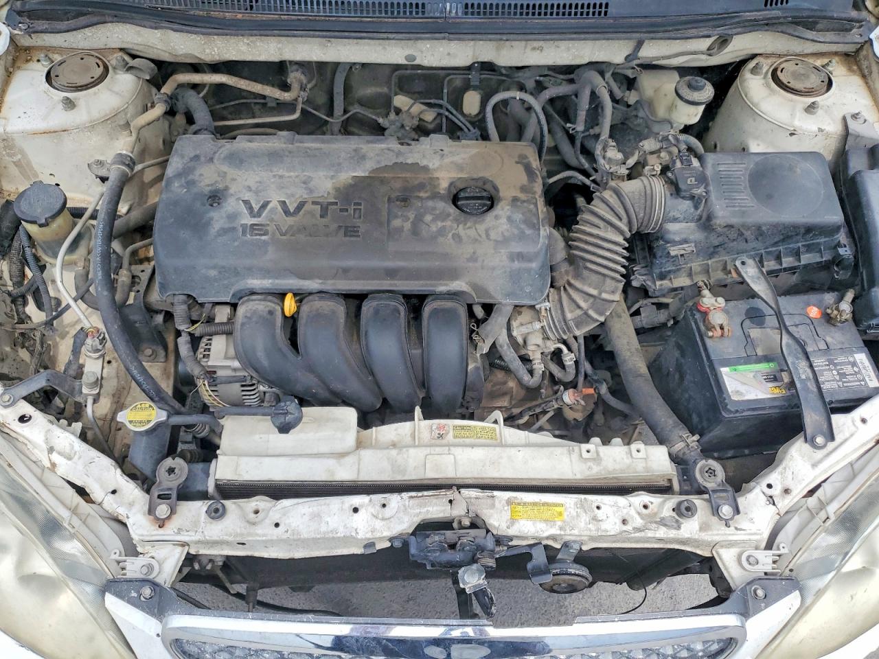 2007 Toyota Corolla Ce White vin: JTDBR32E570122629