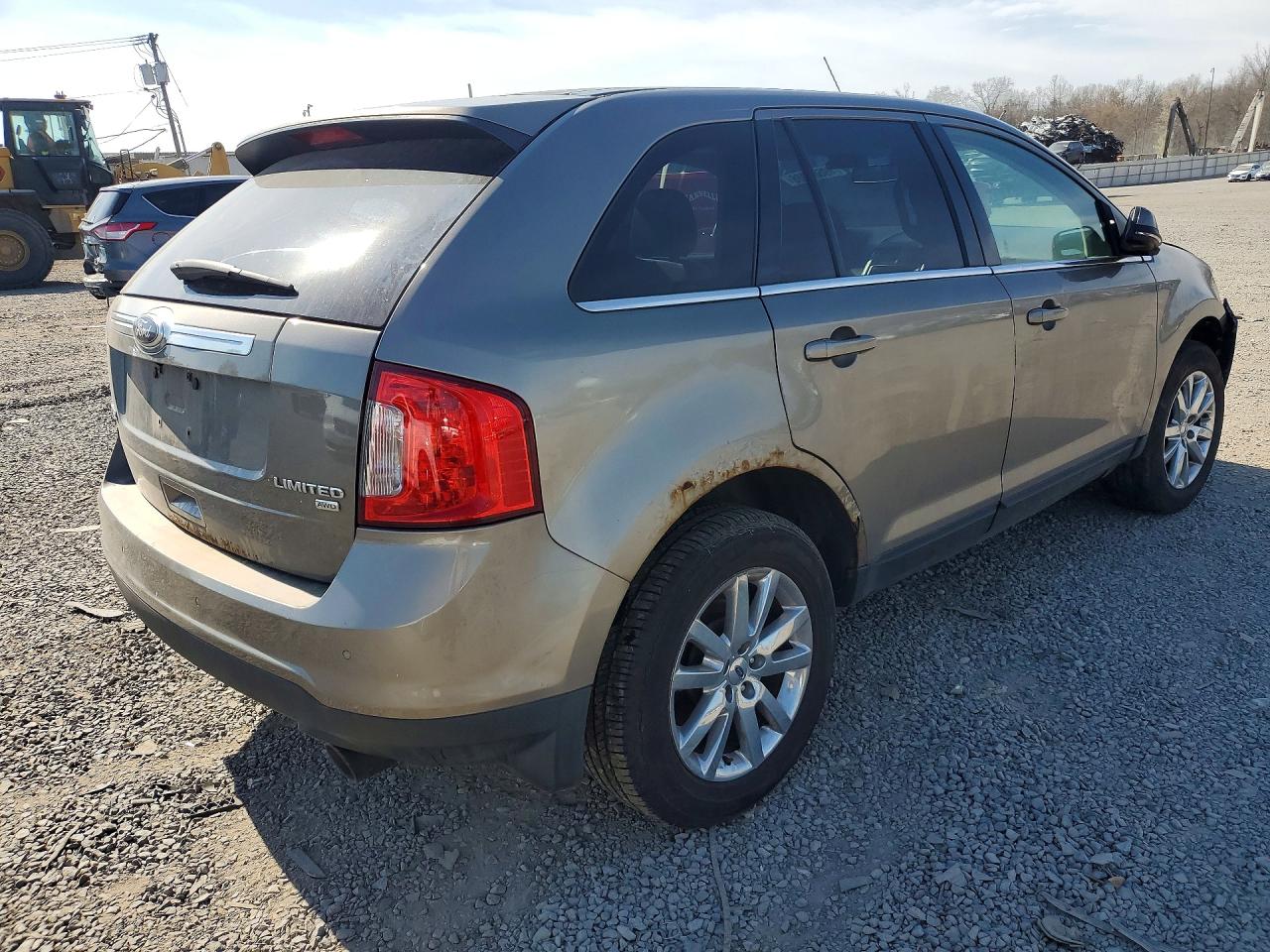 2014 Ford Edge Limited Tan vin: 2FMDK4KC2EBA68098