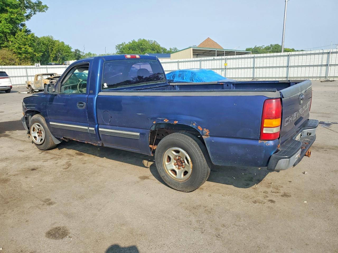 2002 Chevrolet Silverado C1500 Blue vin: 1GCEC14W12Z219890