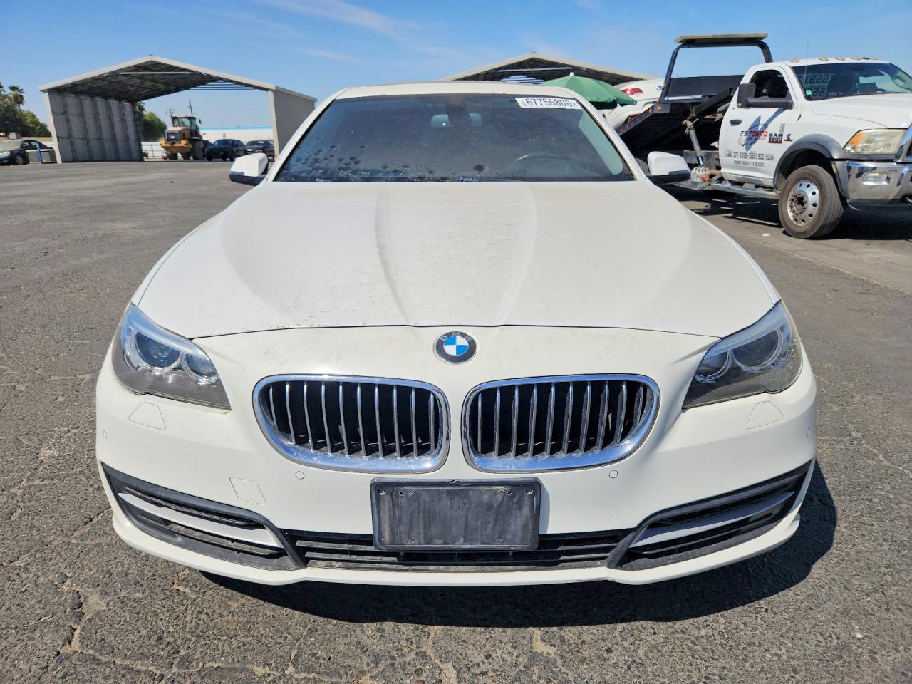 2014 Bmw 535 I White vin: WBA5B1C59ED477312