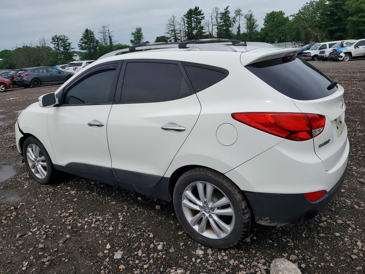 2012 Hyundai Tucson Limited Белый vin: KM8JUCAC0CU405268