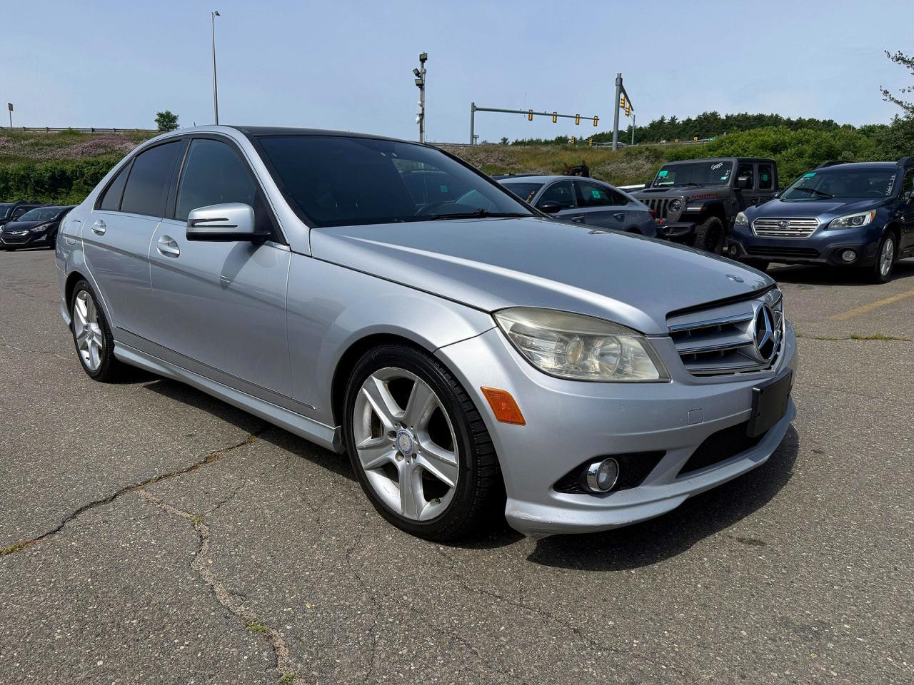 2010 Mercedes-benz C 300 4matic Silver vin: WDDGF8BB9AR111417