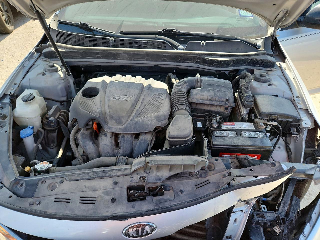 2013 Kia Optima Lx Silver vin: 5XXGM4A74DG186751