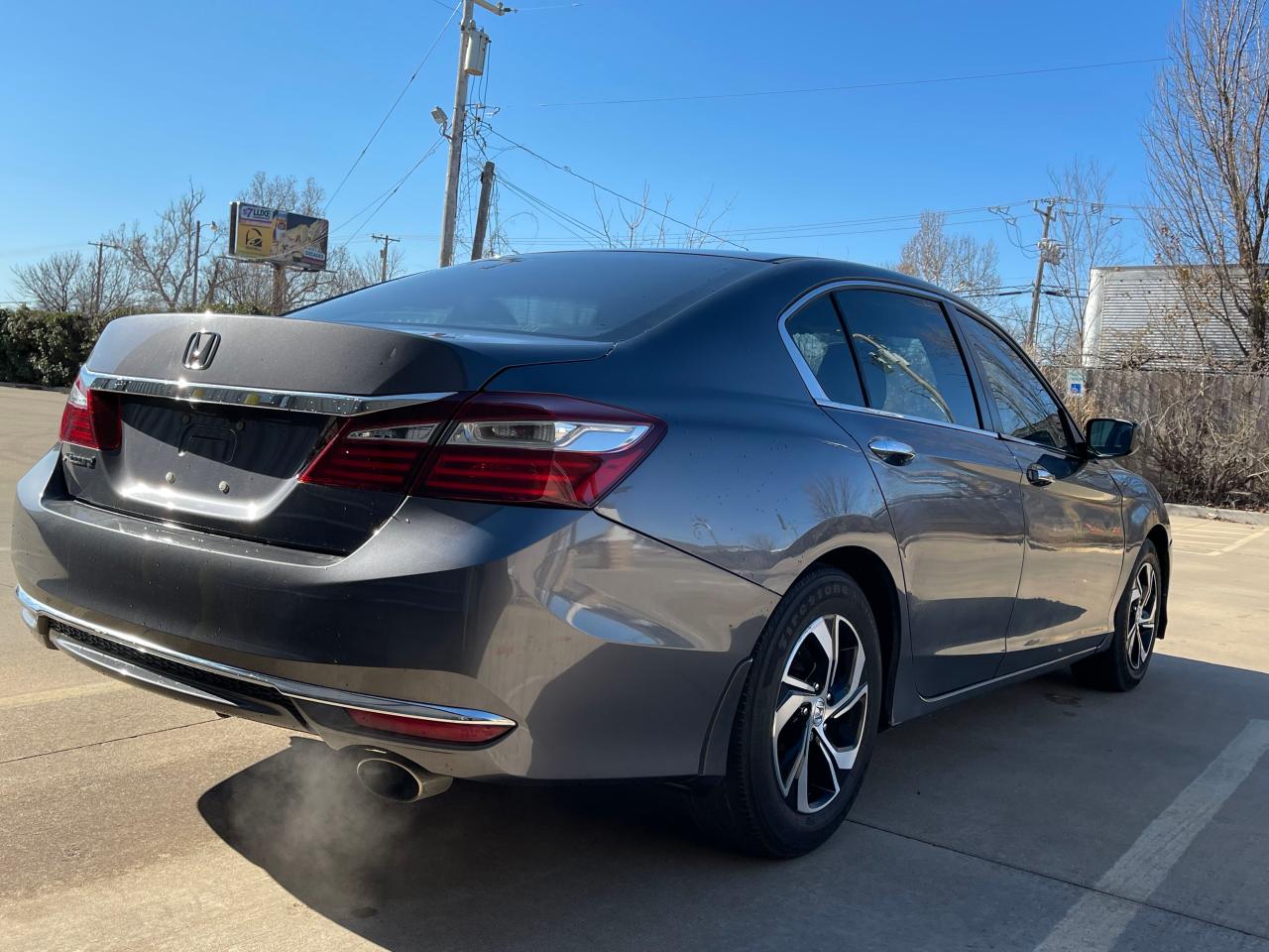 2017 Honda Accord Lx Gray vin: 1HGCR2F33HA210521
