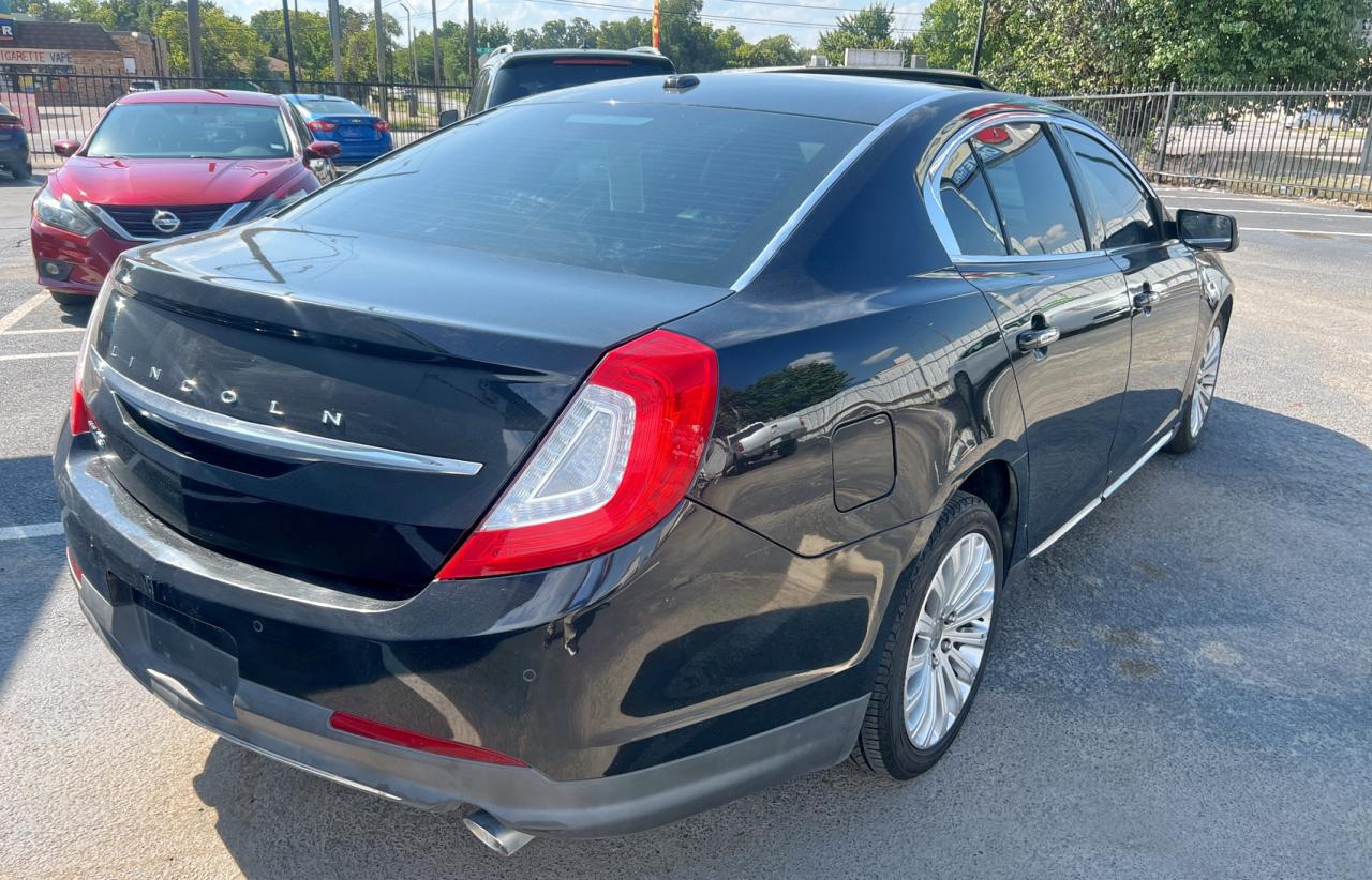 2015 Lincoln Mks Черный vin: 1LNHL9DK7FG602531