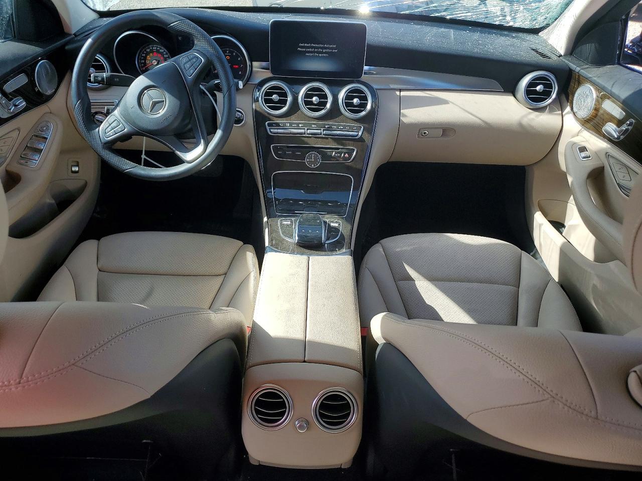 2015 Mercedes-benz C 300 4matic Синий vin: 55SWF4KB1FU019082