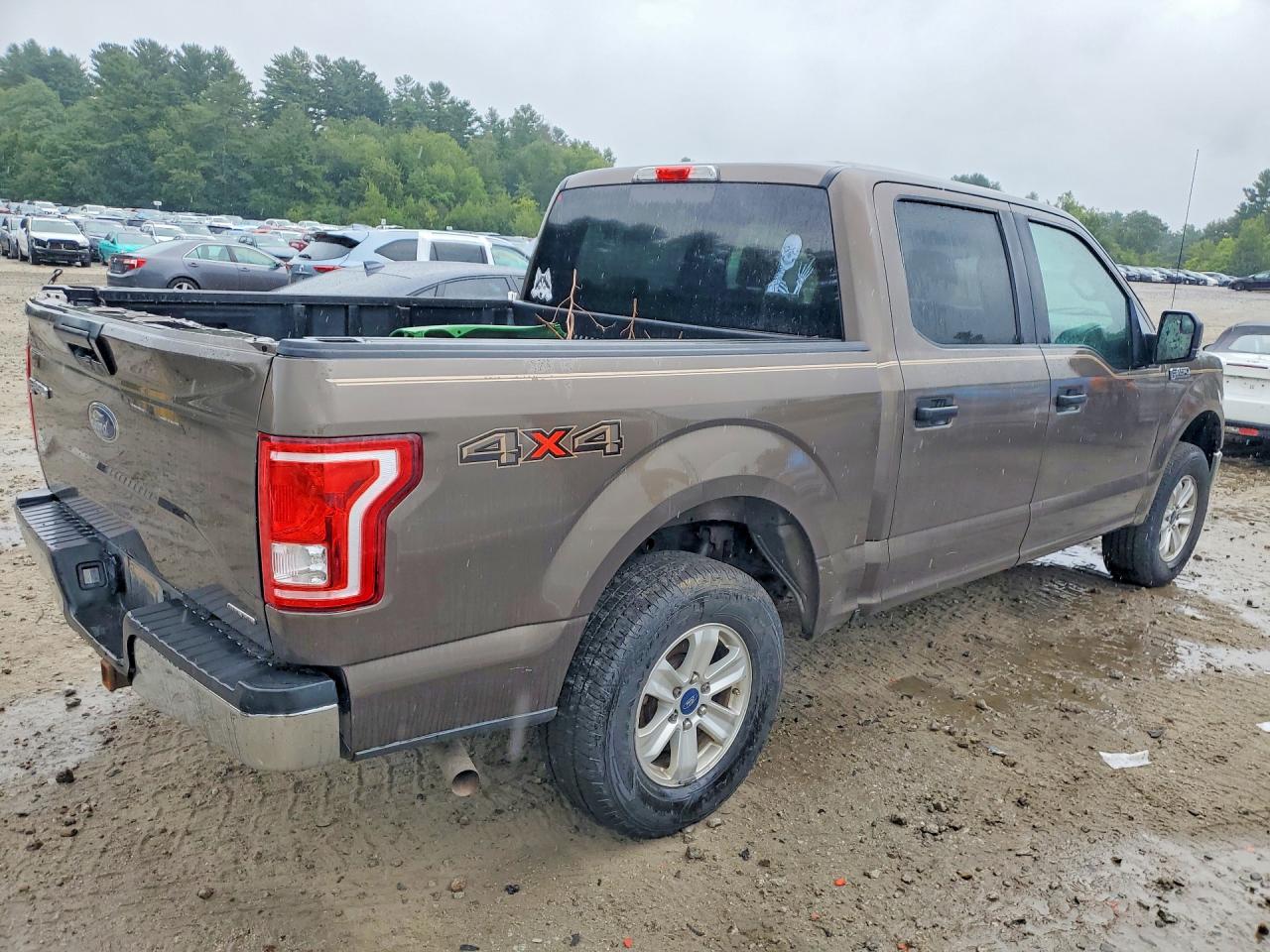 2015 Ford F150 Supercrew Brown vin: 1FTEW1E81FFC89095