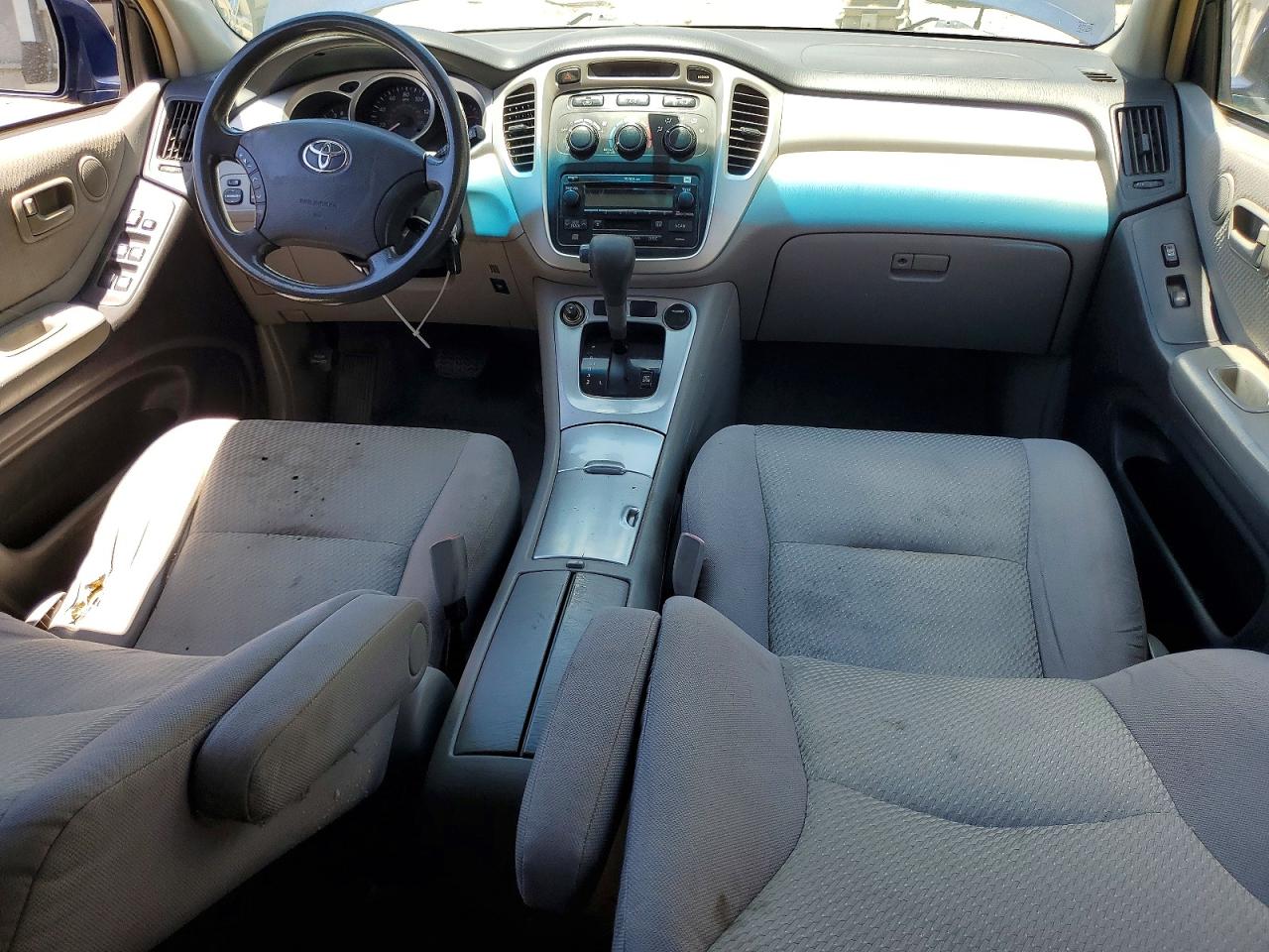 2005 Toyota Highlander Limited Blue vin: JTEDP21A550080821