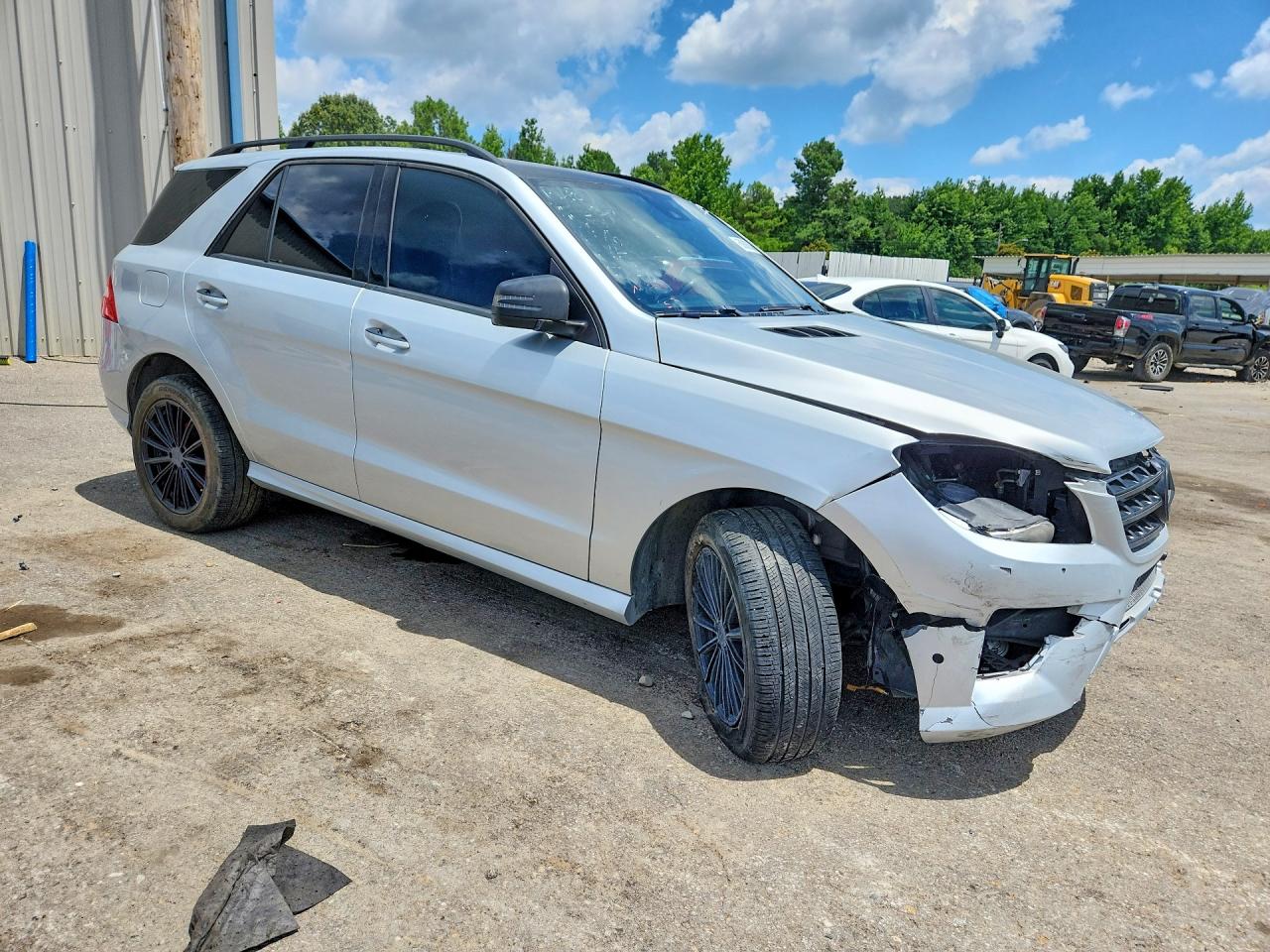 2015 Mercedes-benz Ml 400 4matic Silver vin: 4JGDA5GB7FA584219