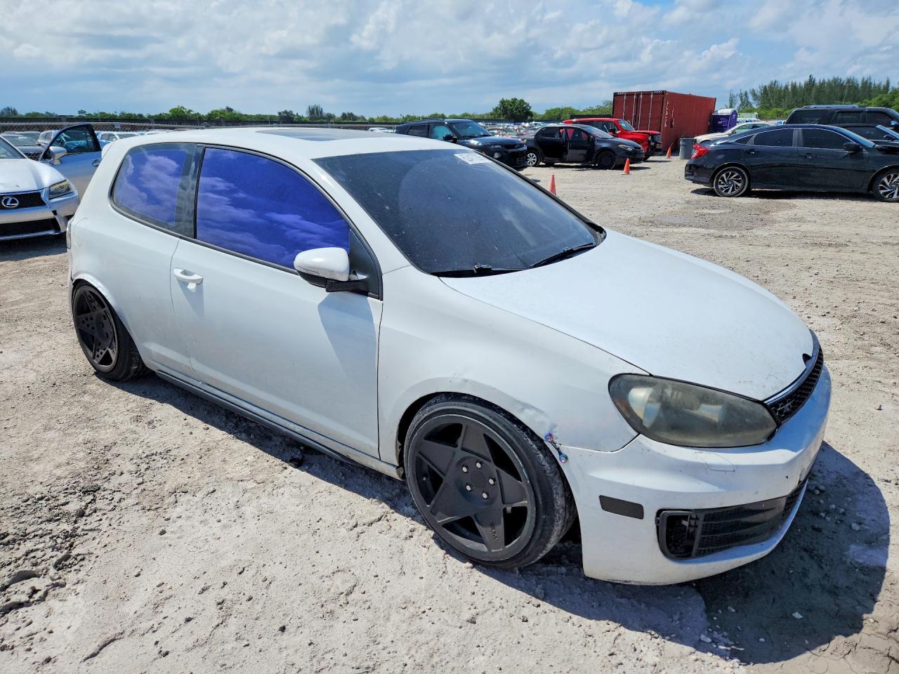2012 Volkswagen Gti Белый vin: WVWFD7AJ4CW333592