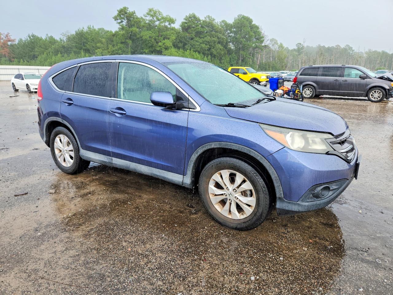 2013 Honda Cr-v Ex Blue vin: 2HKRM3H52DH520240
