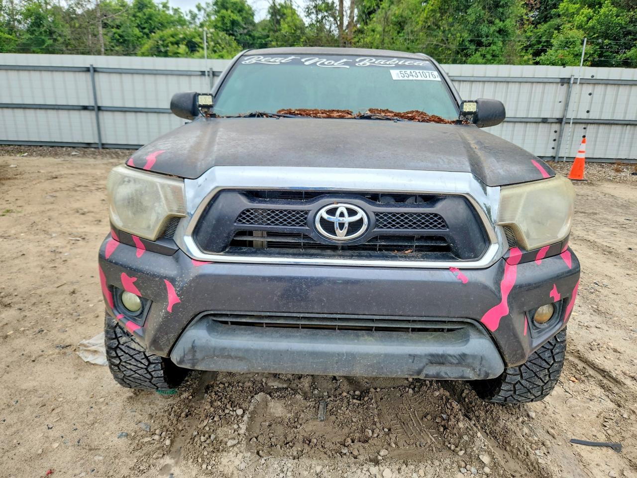 2014 Toyota Tacoma Double Cab Prerunner Gray vin: 3TMJU4GNXEM172591