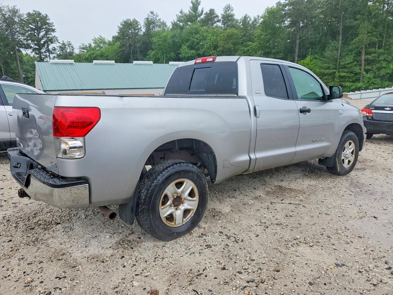 2007 Toyota Tundra Double Cab Sr5 Silver vin: 5TBBT54107S454037