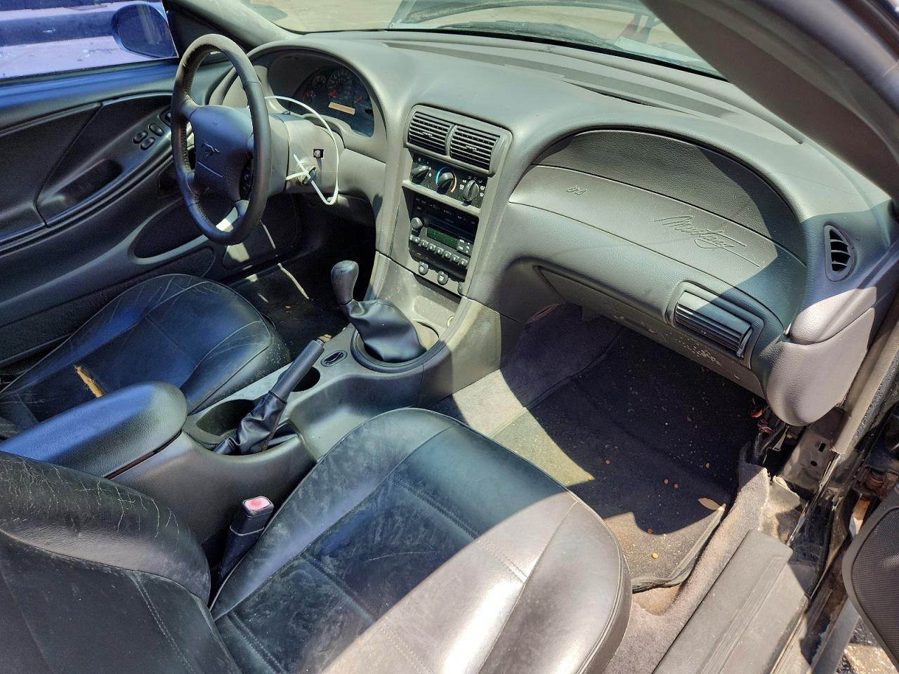 2003 Ford Mustang Black vin: 1FAFP40463F364673