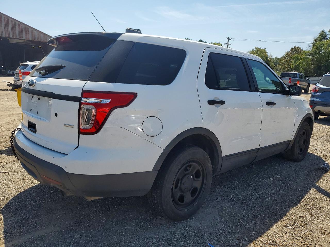 2014 Ford Explorer Police Interceptor White vin: 1FM5K8AR8EGA60243