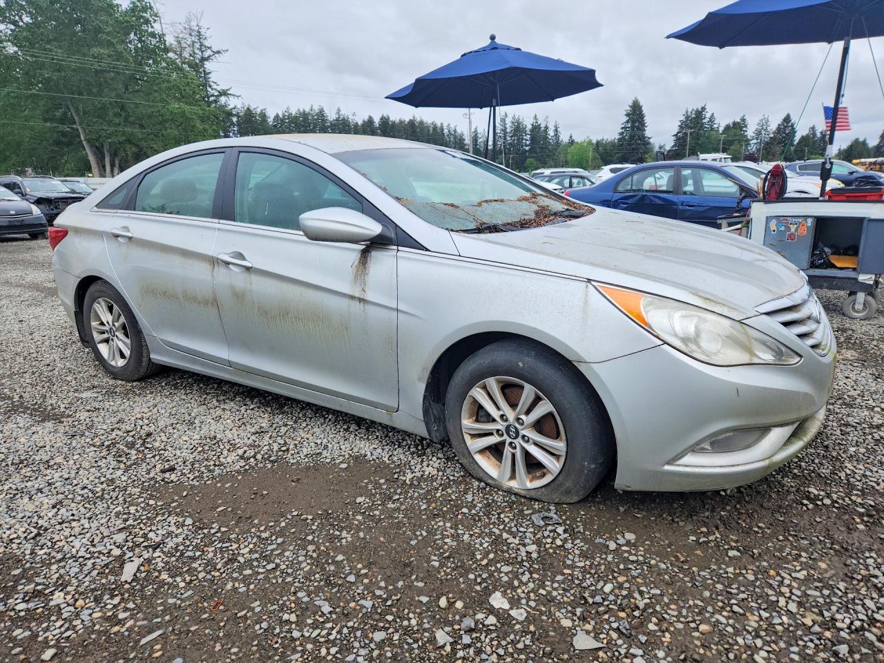 2013 Hyundai Sonata Gls Silver vin: 5NPEB4AC0DH805991