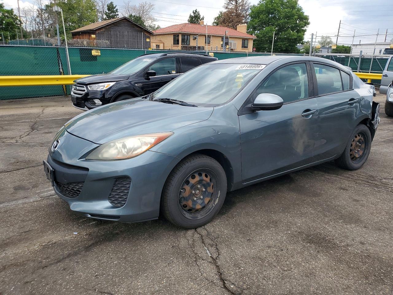 2012 Mazda 3 I Gray vin: JM1BL1UF8C1676229