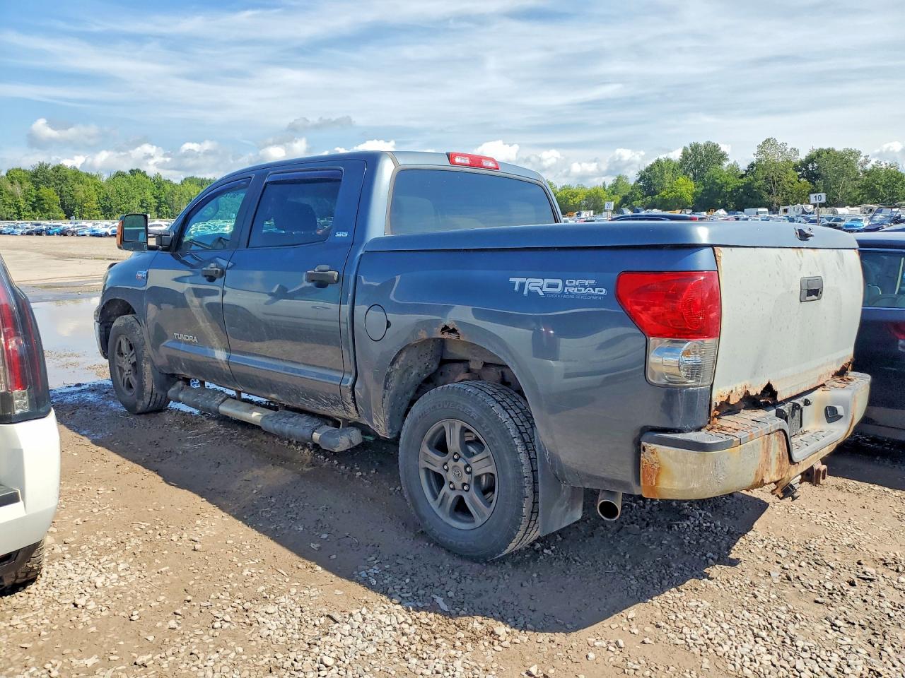 2008 Toyota Tundra Sr5 Gray vin: 5TBDV541X8S507024