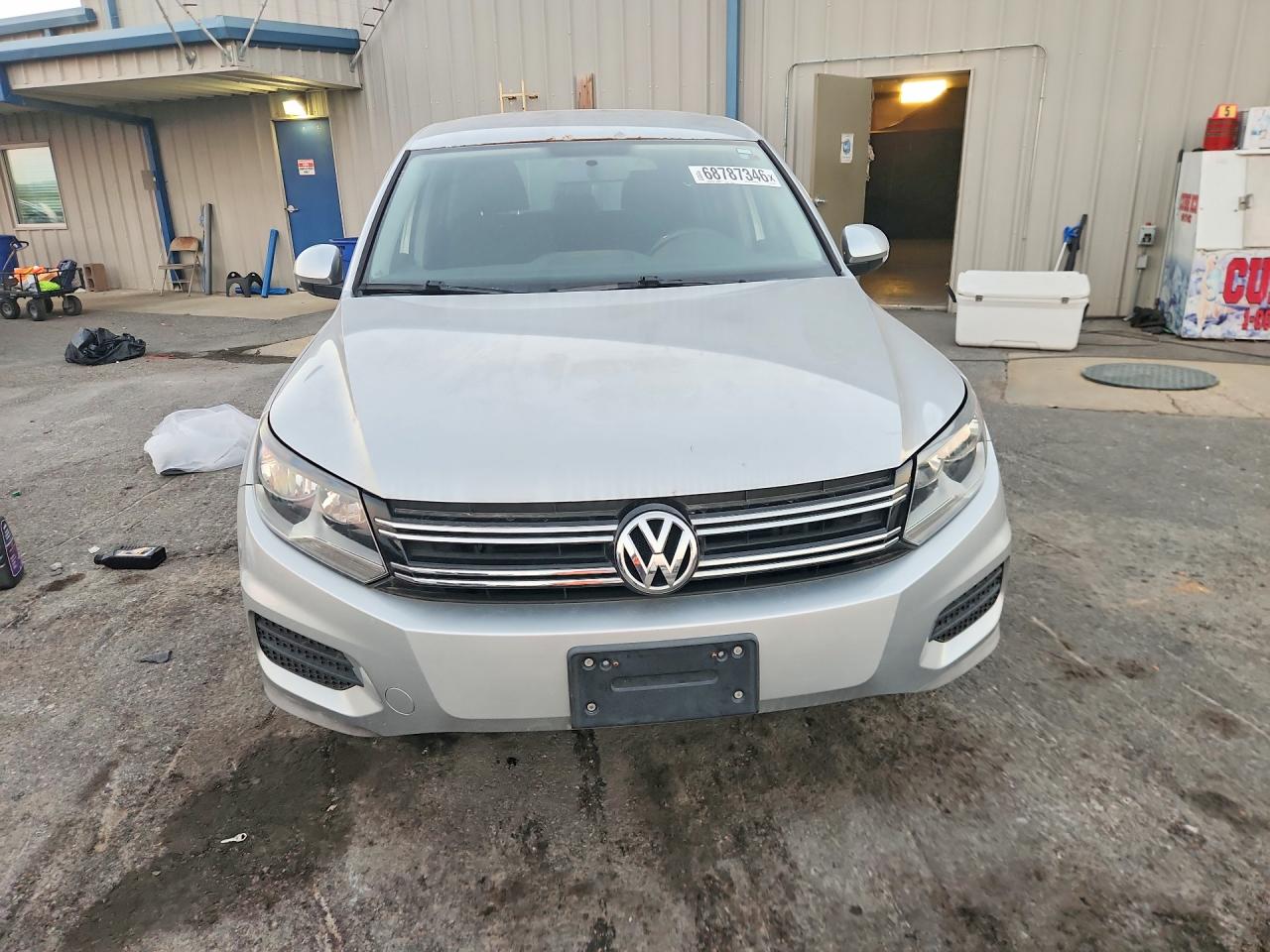 2013 Volkswagen Tiguan S Silver vin: WVGAV3AX9DW624705