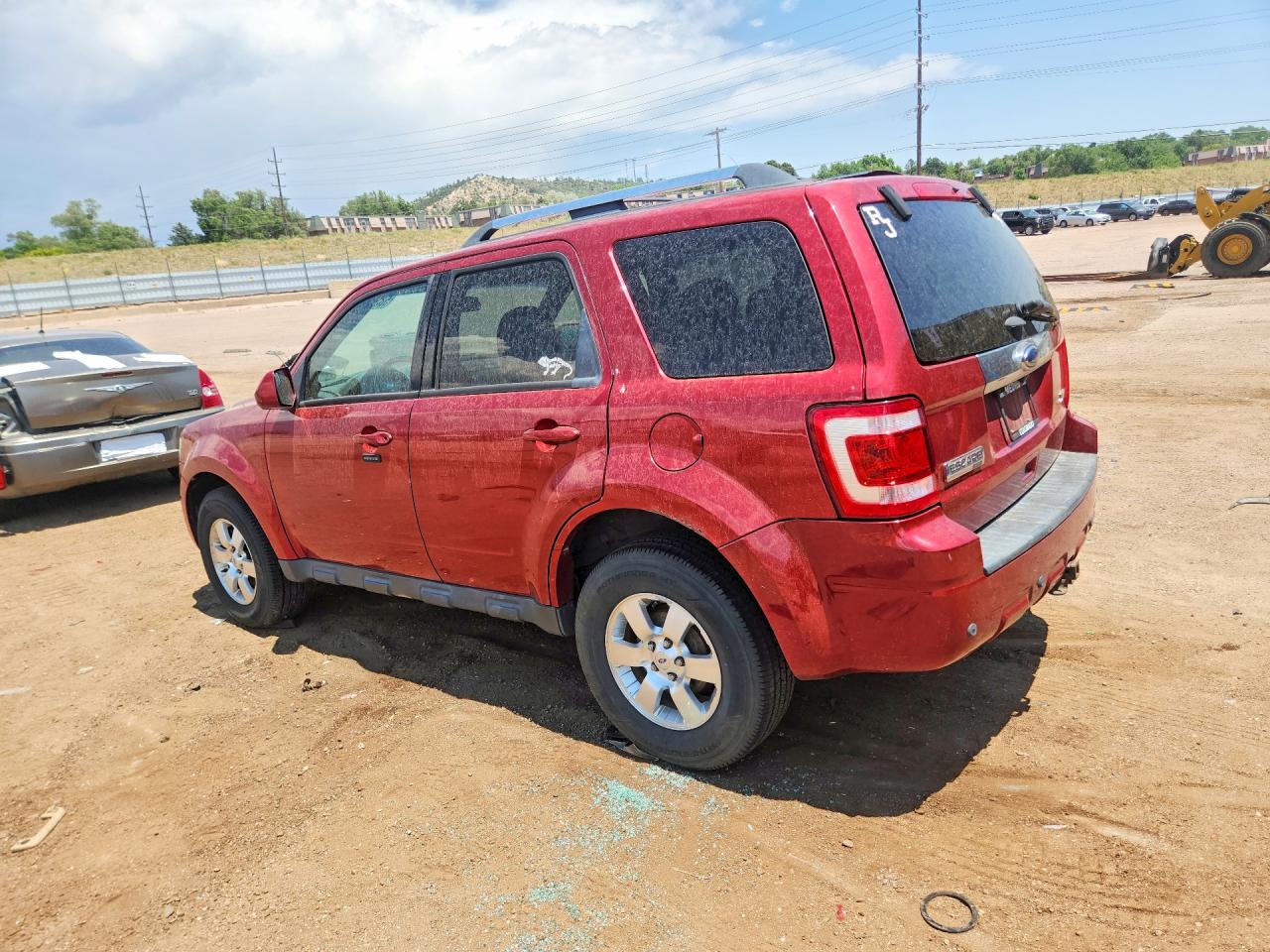 2012 Ford Escape Limited Red vin: 1FMCU9EG8CKB78593
