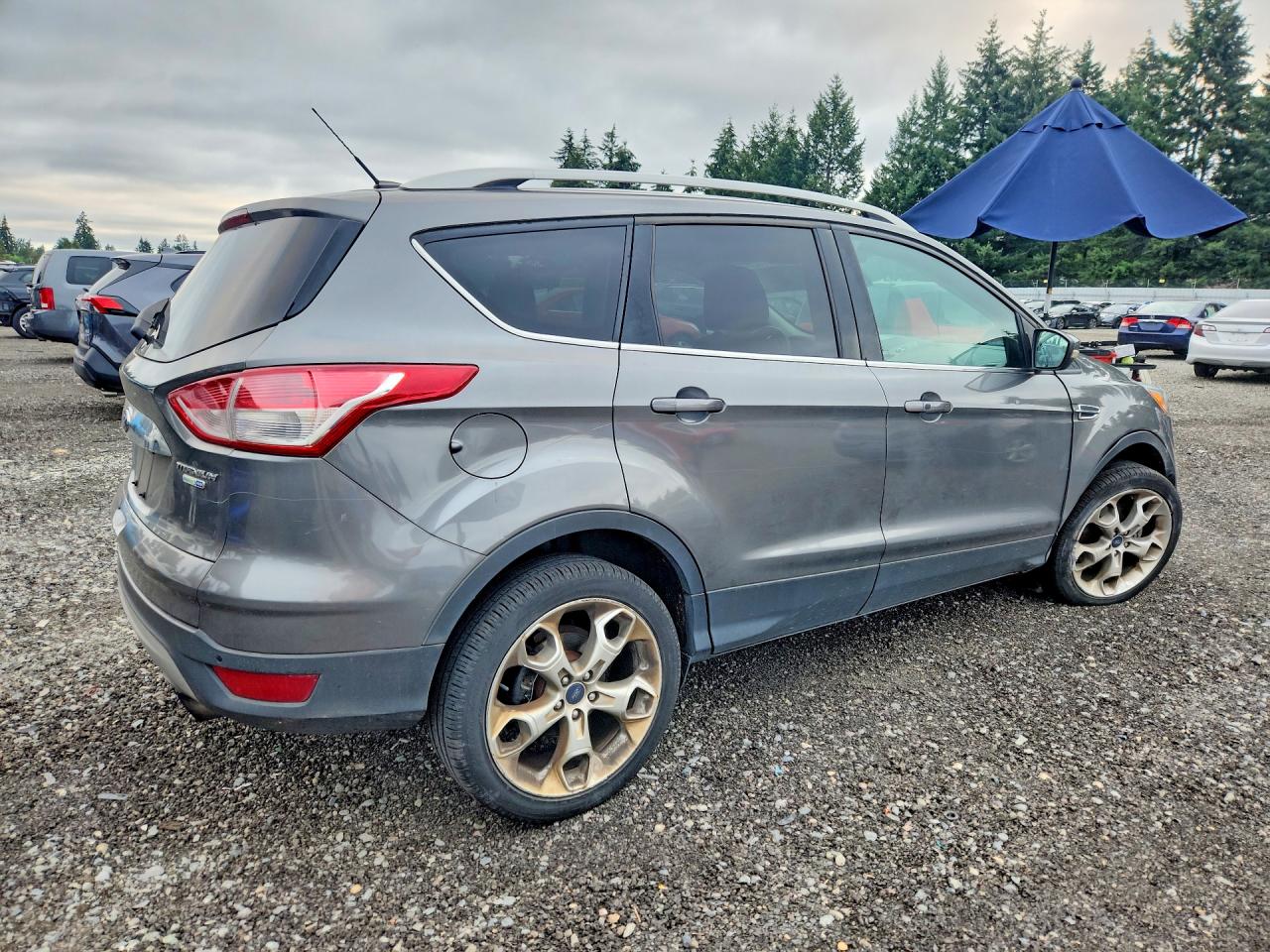 2014 Ford Escape Titanium Gray vin: 1FMCU9J91EUD44581