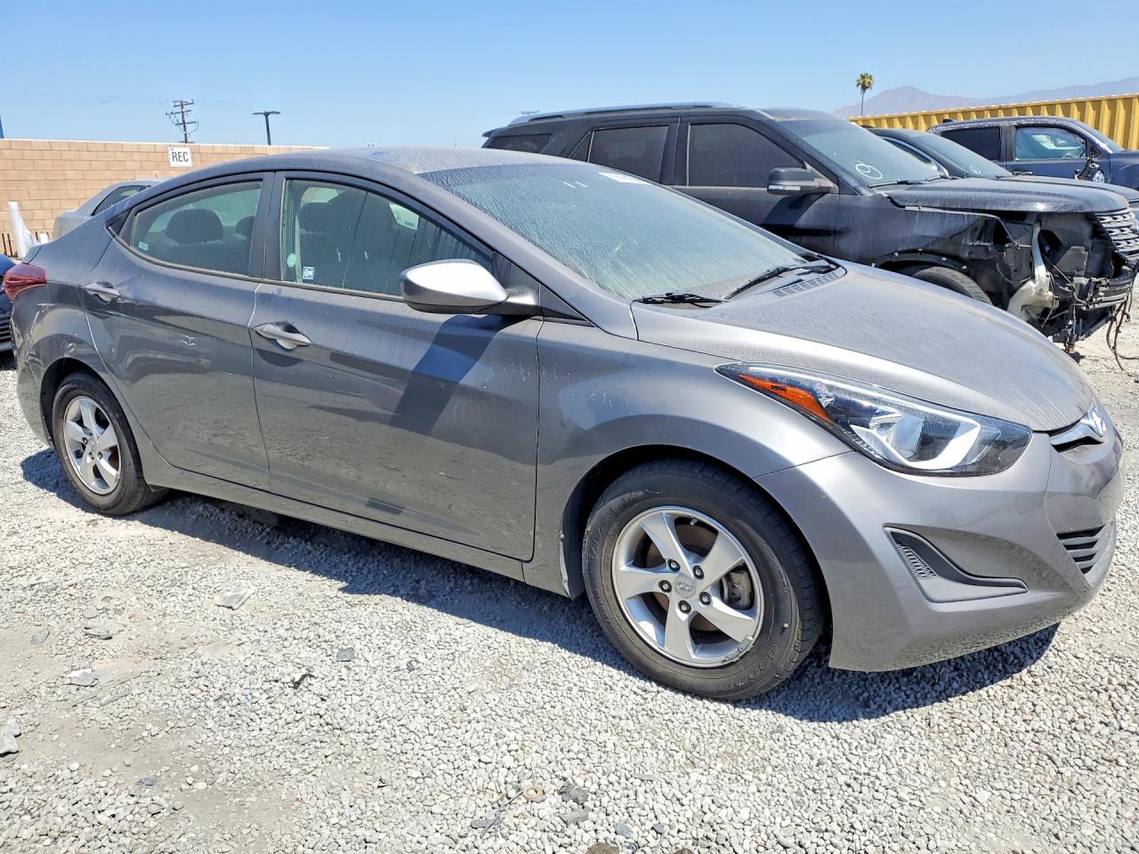 2014 Hyun Elantra Серый vin: 5NPDH4AE5EH511015