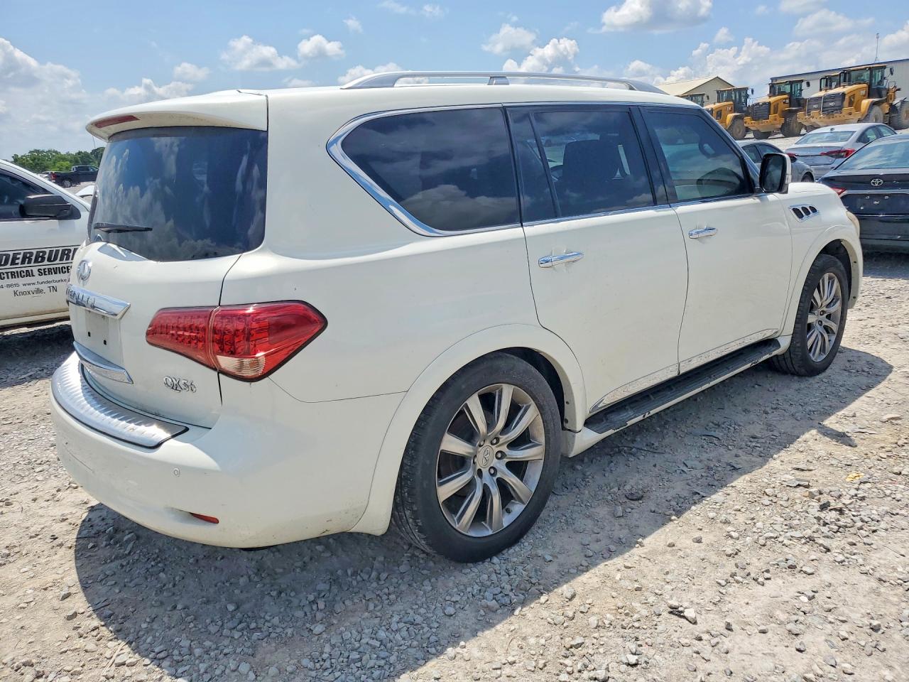 2012 Infiniti Qx56 Base White vin: JN8AZ2NE0C9023311