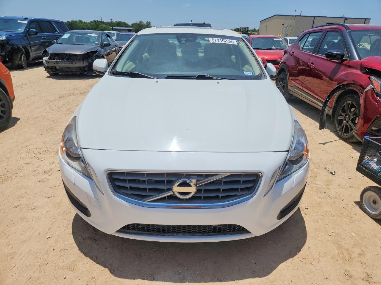2012 Volvo S60 T5 White vin: YV1622FS7C2053323