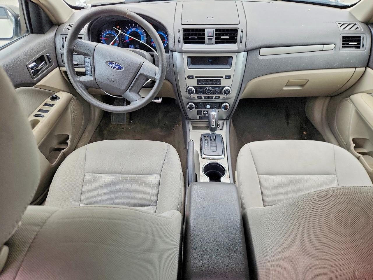 2010 Ford Fusion S White vin: 3FAHP0GA4AR411406