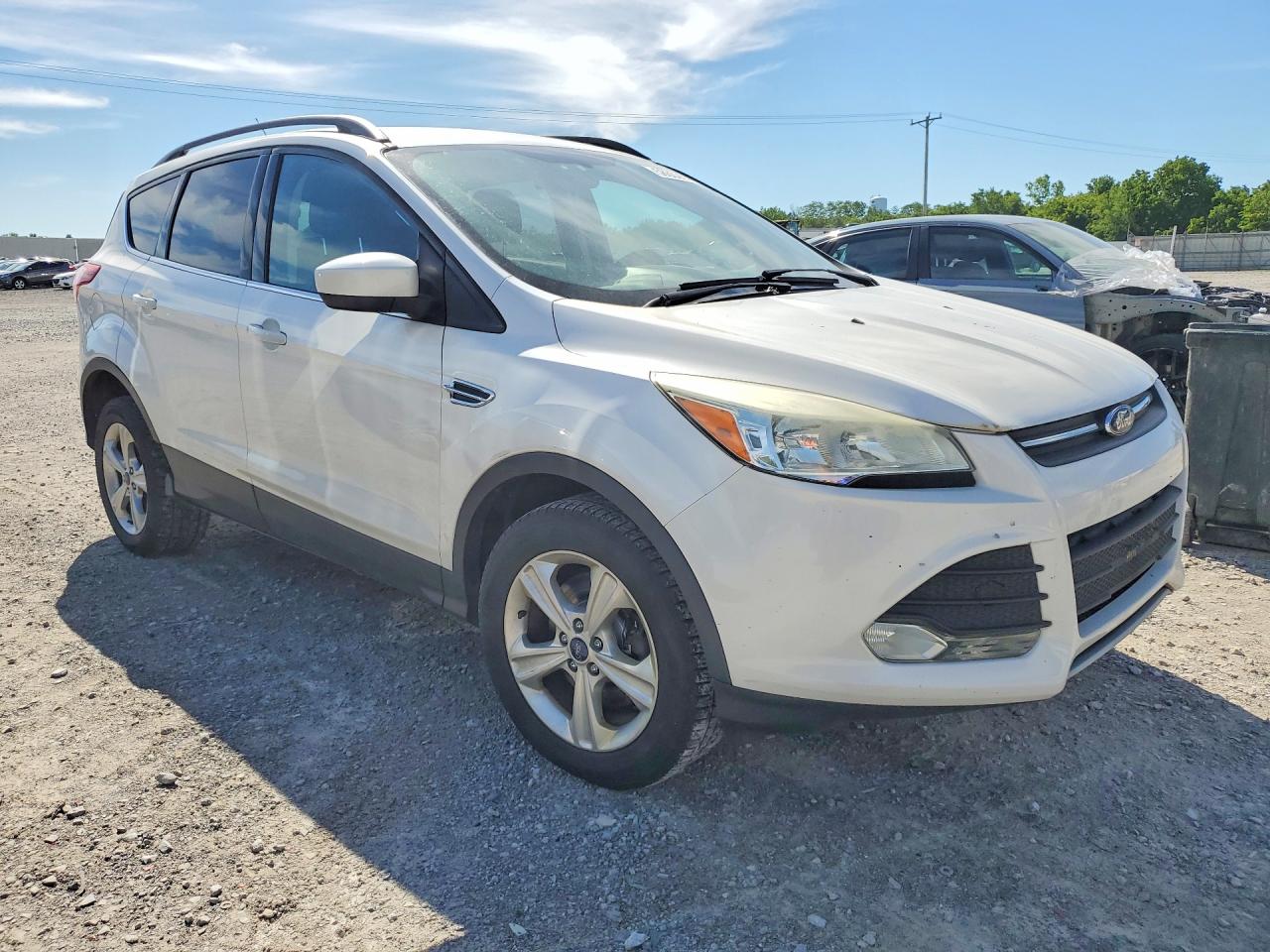 2014 Ford Escape Se White vin: 1FMCU9GX7EUE09035