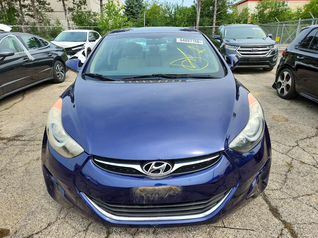 2013 Hyundai Elantra Gls Blue vin: 5NPDH4AE0DH195098