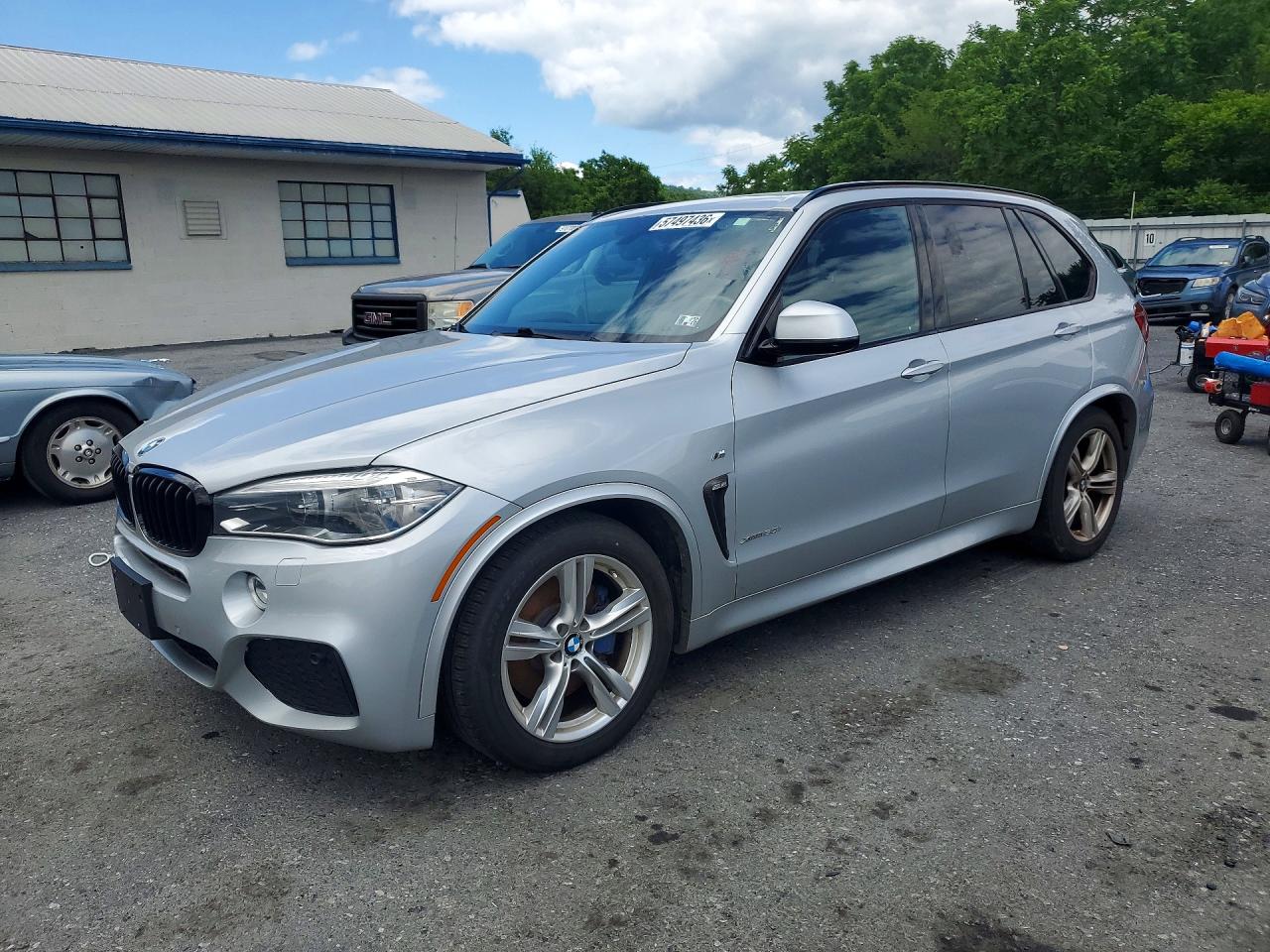 2015 Bmw X5 Xdrive50i Silver vin: 5UXKR6C58F0J76214