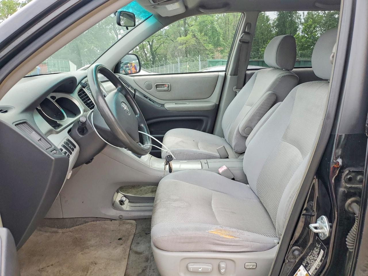 2005 Toyota Highlander Base Black vin: JTEDP21A750082019