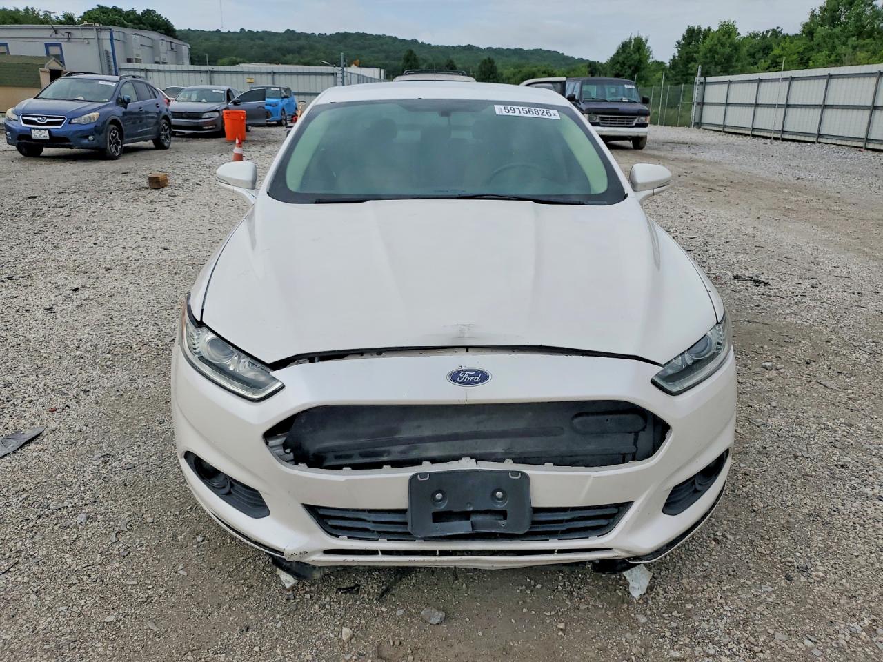 2014 Ford Fusion Se White vin: 3FA6P0HD8ER298548
