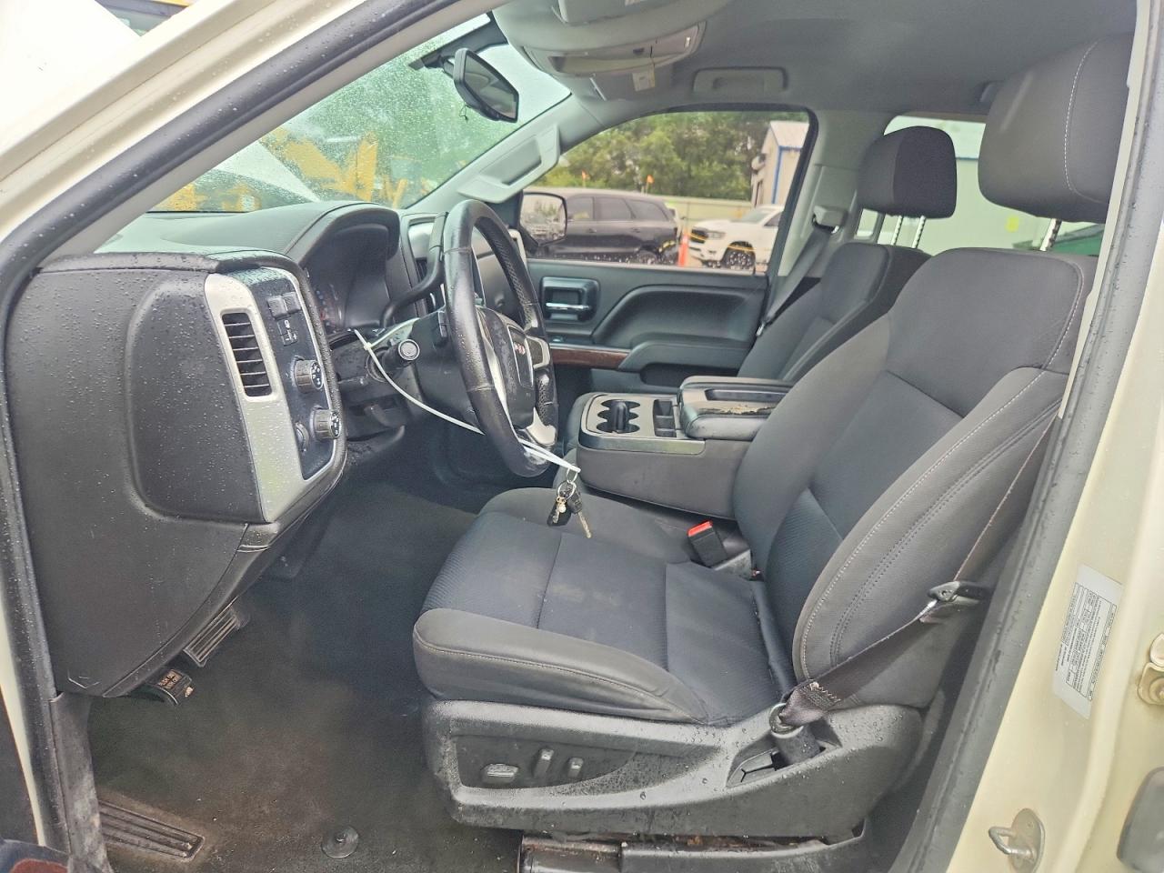2014 Gmc Sierra K1500 Sle White vin: 3GTU2UEC6EG133385