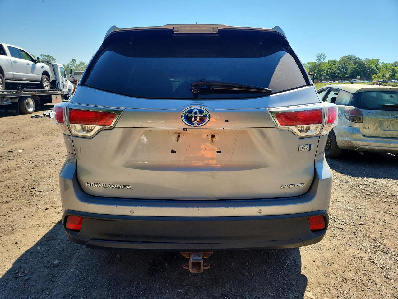 2015 Toyota Highlander Hybrid Limited Platinum Серебряный vin: 5TDDCRFH0FS008146