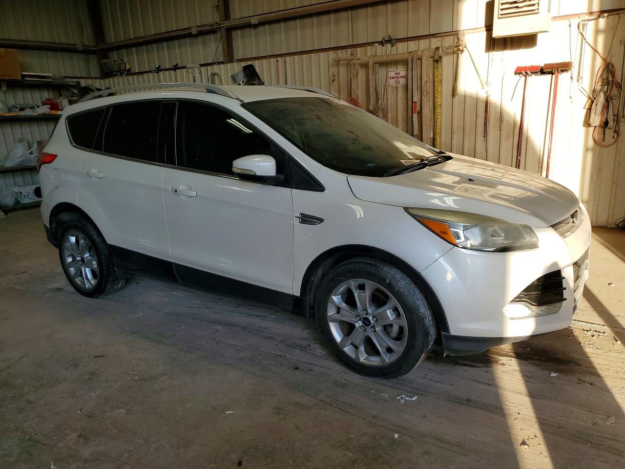 2015 Ford Escape Titanium Белый vin: 1FMCU0JX2FUC24994