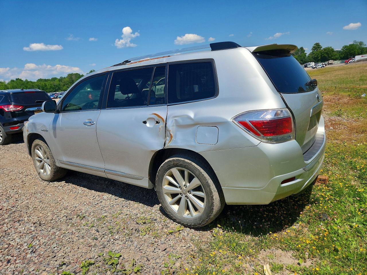 2013 Toyota Highlander Hybrid Limited Silver vin: JTEDC3EH5D2012238