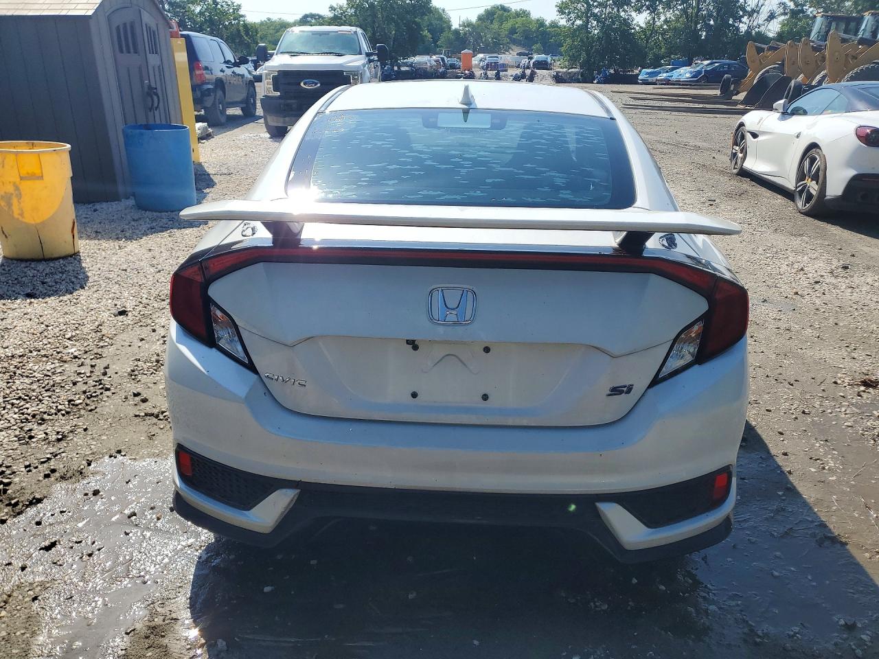 2019 Honda Civic Si White vin: 2HGFC3A50KH753279