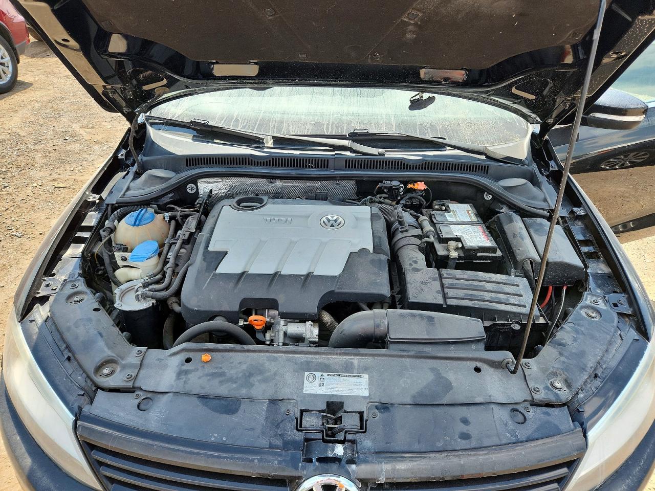 2013 Volkswagen Jetta Tdi Black vin: 3VW3L7AJ0DM408857