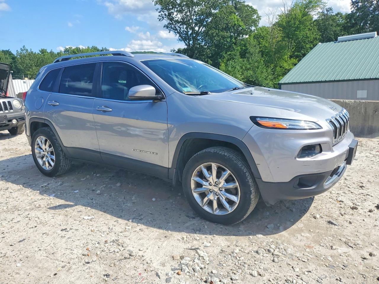 2014 Jeep Cherokee Limited Silver vin: 1C4PJMDS0EW309048