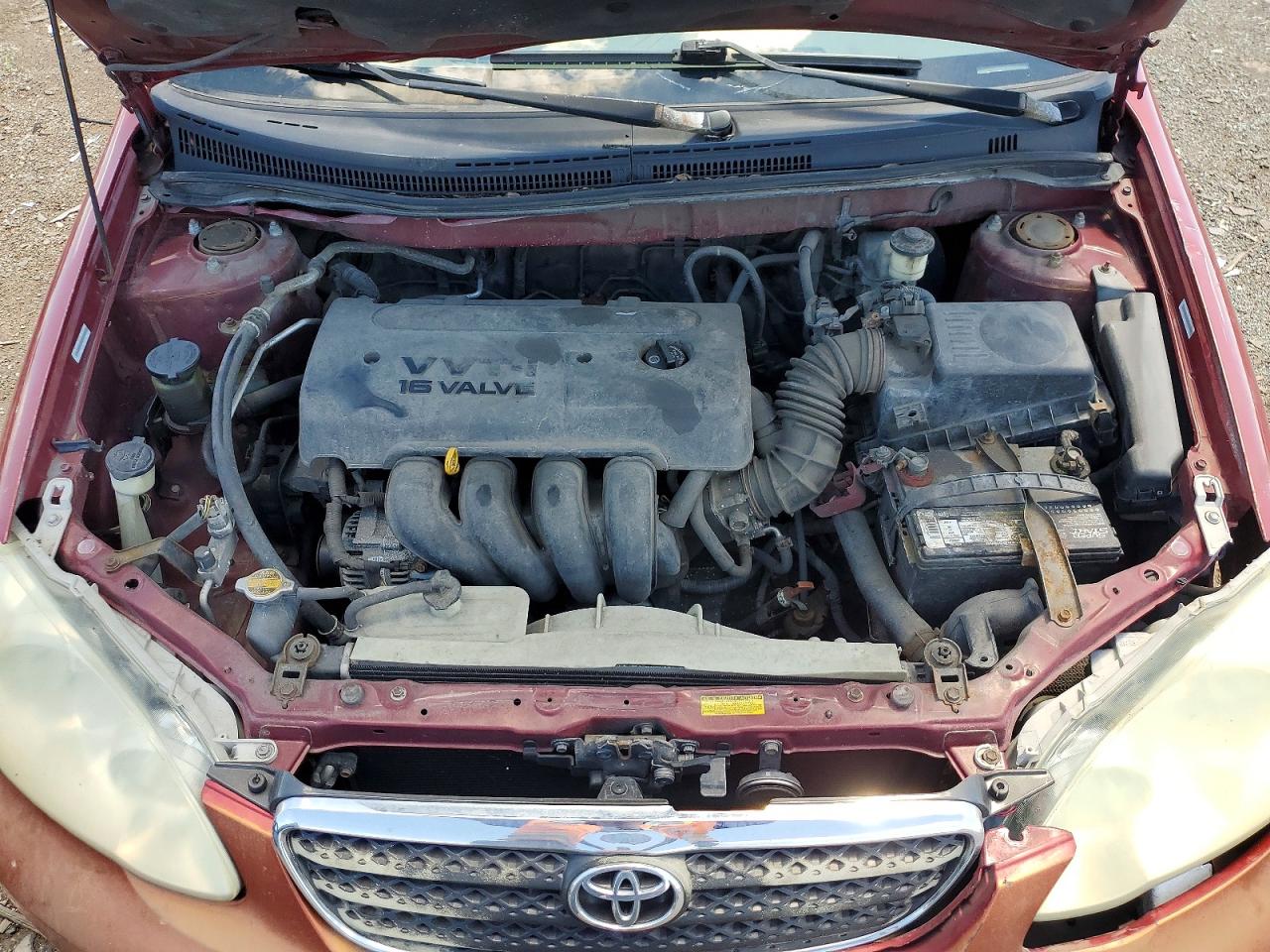 2006 Toyota Corolla Ce Red vin: 1NXBR32E86Z697732