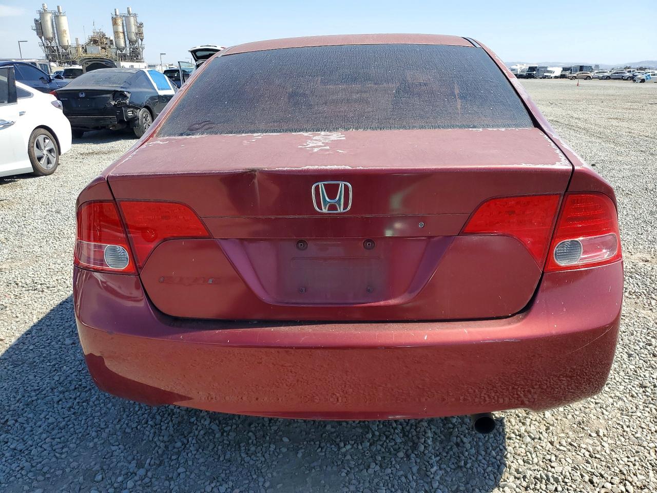 2008 Honda Civic Lx Maroon vin: 2HGFA16588H518981