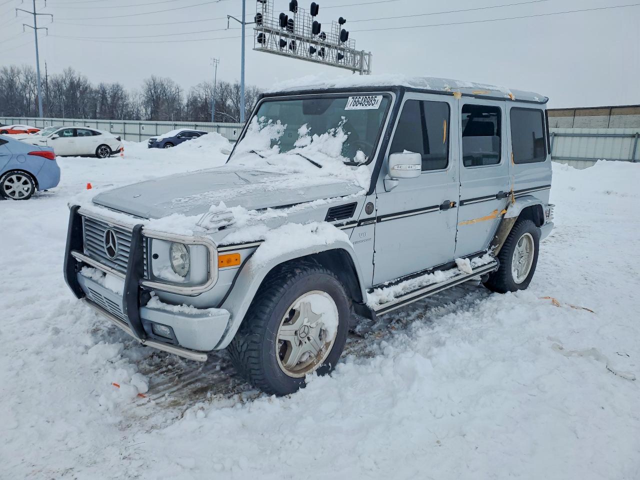 2005 Mercedes-benz G 55 Amg Silver vin: WDCYR71E55X163201
