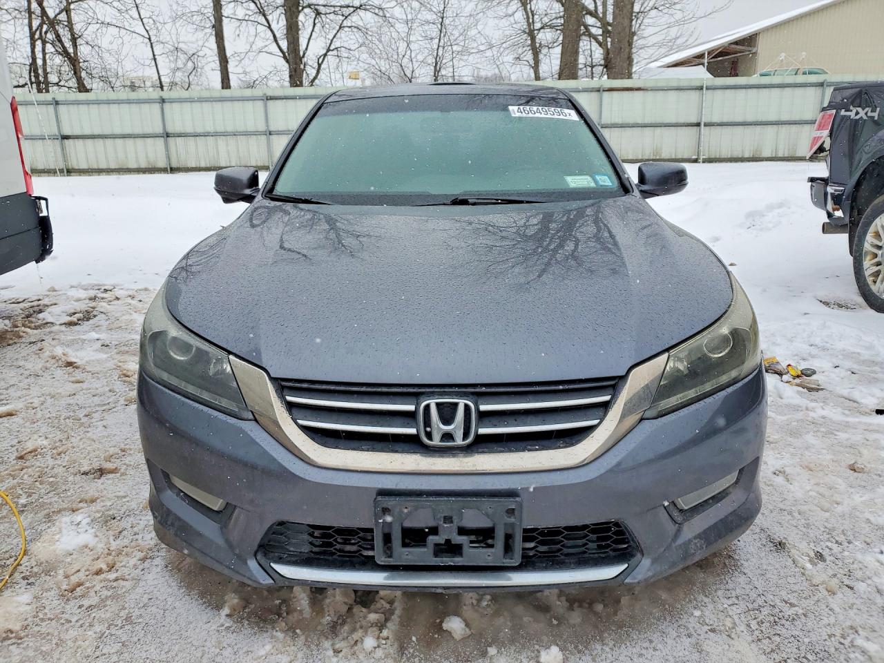 2013 Honda Accord Ex Gray vin: 1HGCR2F77DA027443